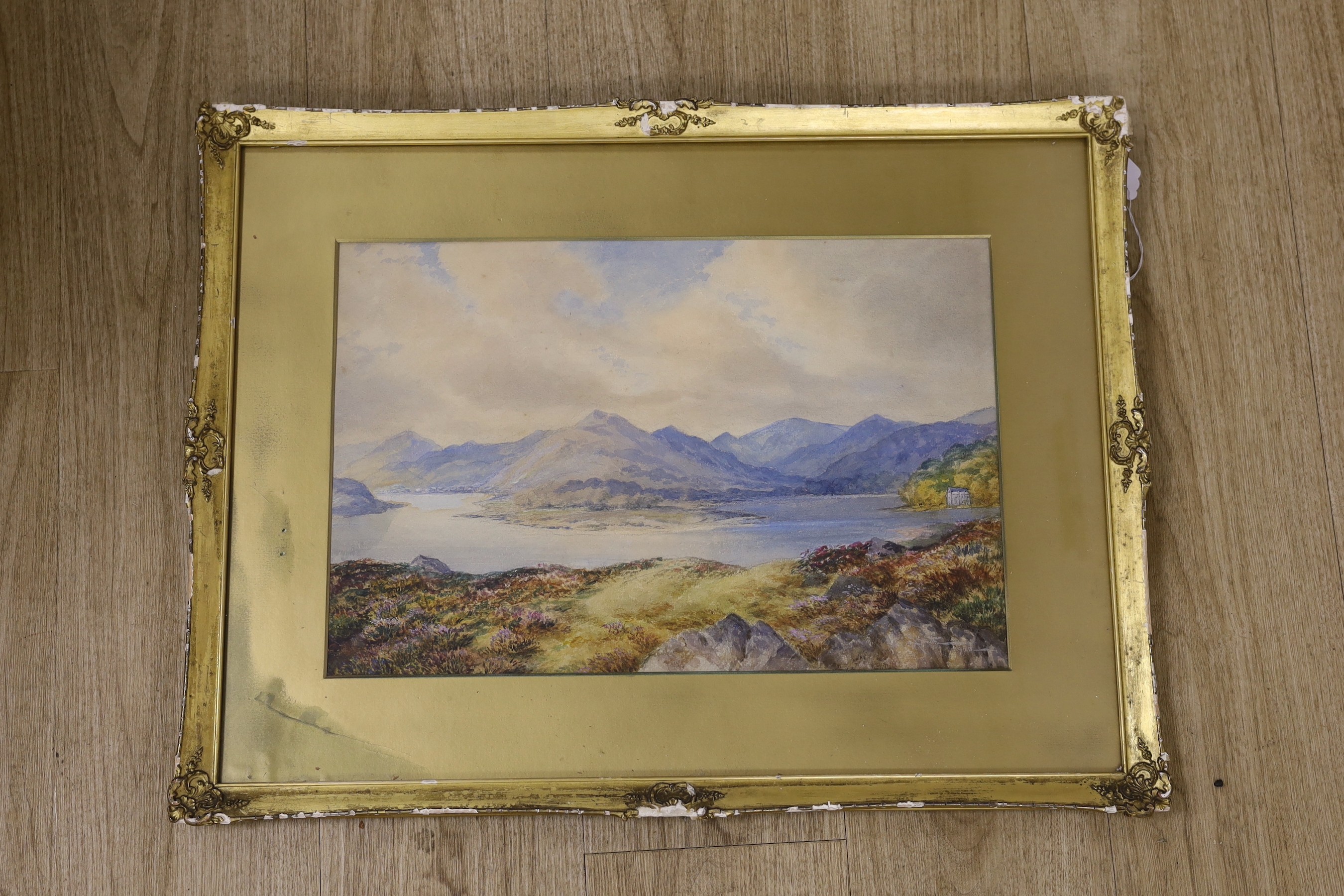 Scottish School, watercolour, Loch Tay, dated 1920, 31 x 47cm